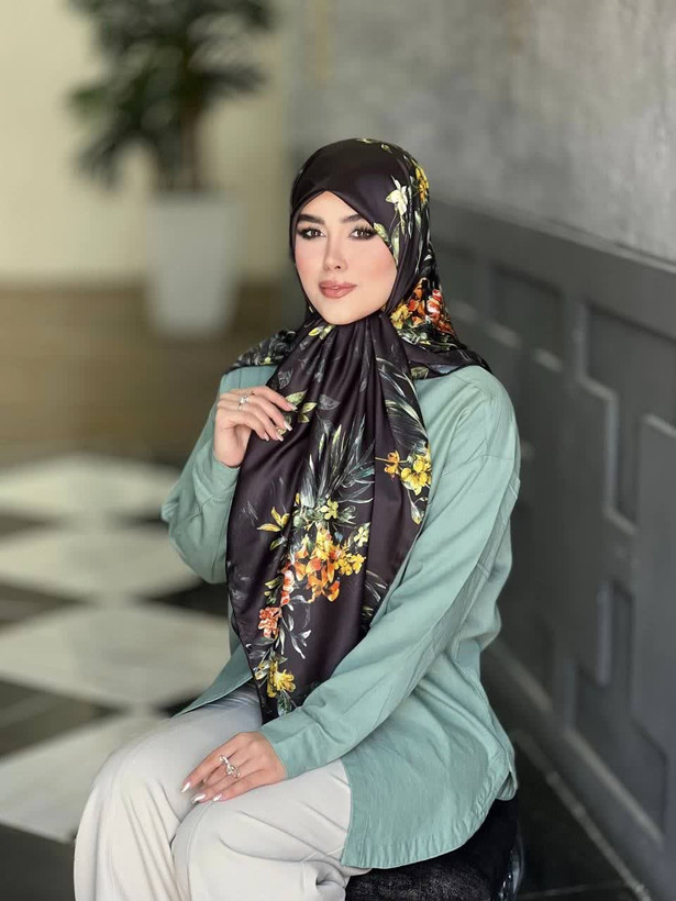 روسری ابریشم اپیک(ساتن) ، قواره ۱۲۵، ارسال رایگان
