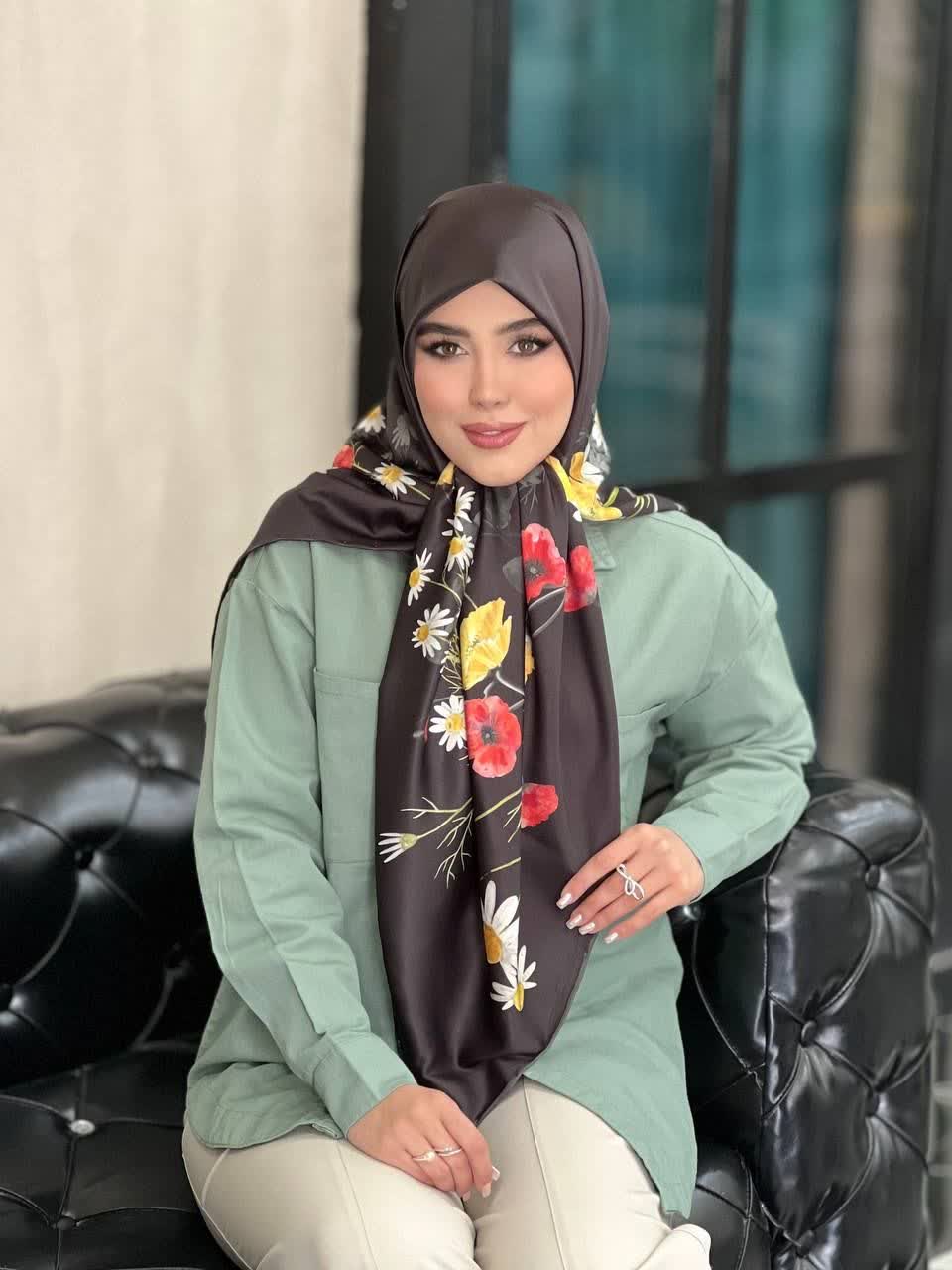 روسری ابریشم اپیک(ساتن) ، قواره ۱۲۵، ارسال رایگان