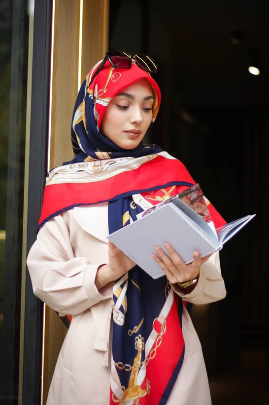 روسری سیااسکارف طرح جدید ،قواره ۱۴۰، ارسال رایگان
