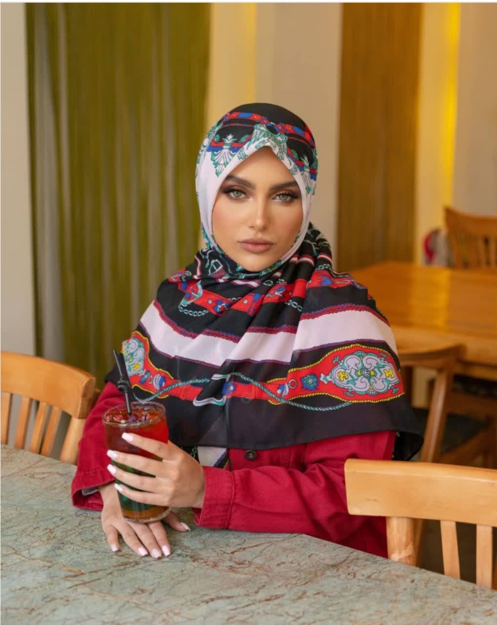 روسری حریر ایتالیایی قواره حدودا ۱۴۰ خنک سبک، ارسال رایگان