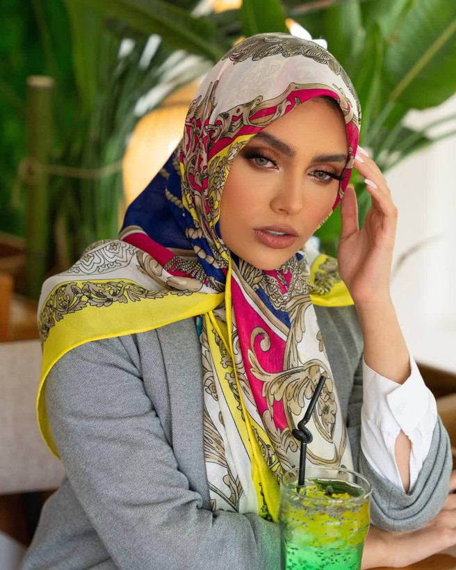 روسری ابریشم رته،قواره ۱۴۰،سبک و خنک،، ارسال رایگان