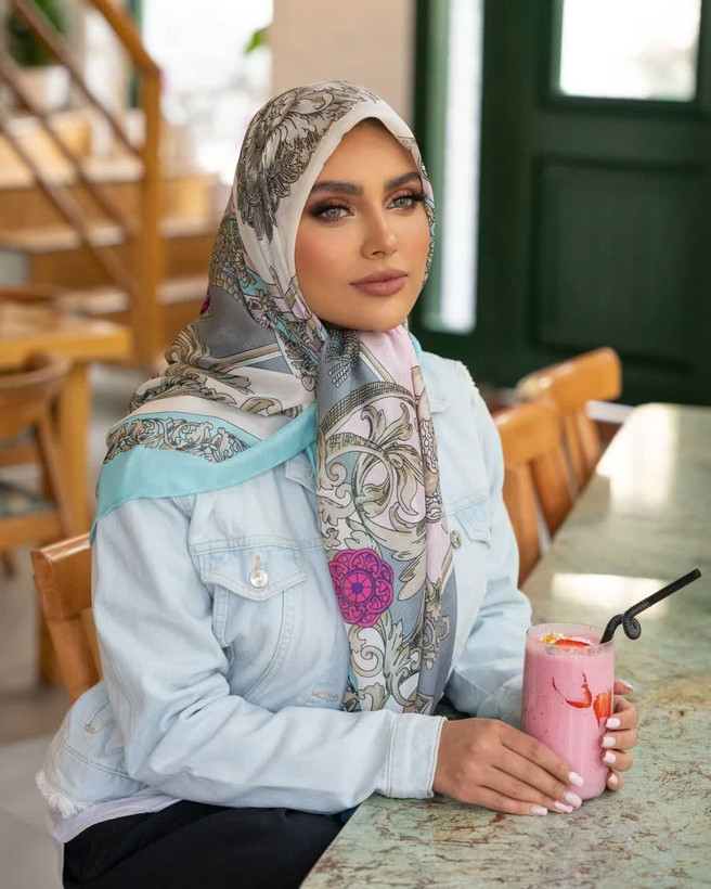 روسری ابریشم رته،قواره ۱۴۰،سبک و خنک،، ارسال رایگان