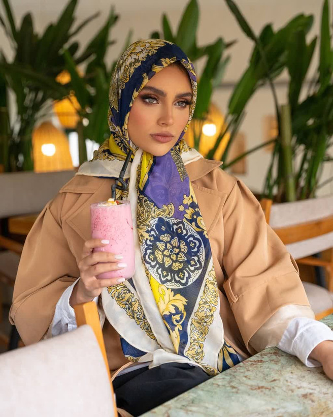 روسری ابریشم رته،قواره ۱۴۰،سبک و خنک،، ارسال رایگان