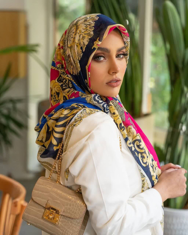 روسری ابریشم رته،قواره ۱۴۰،سبک و خنک،، ارسال رایگان