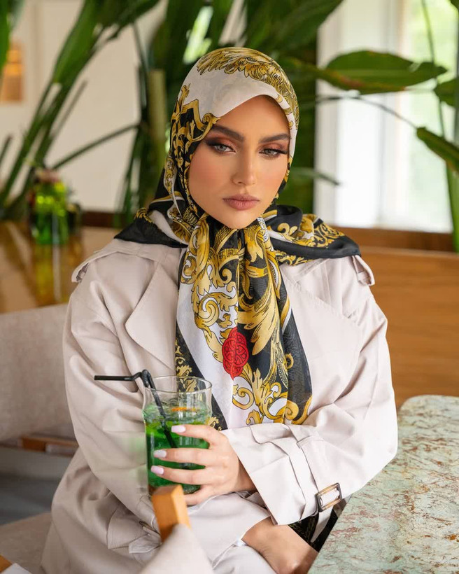 روسری ابریشم رته،قواره ۱۴۰،سبک و خنک،، ارسال رایگان