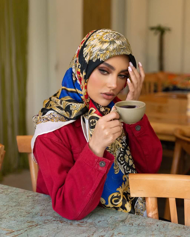 روسری ابریشم رته،قواره ۱۴۰،سبک و خنک،، ارسال رایگان