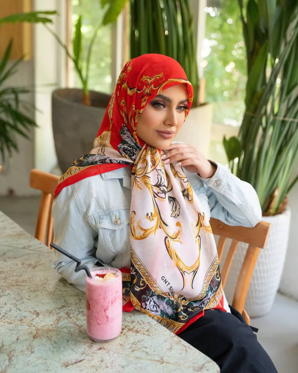 روسری ابریشم رته،قواره ۱۴۰،سبک و خنک، ارسال رایگان