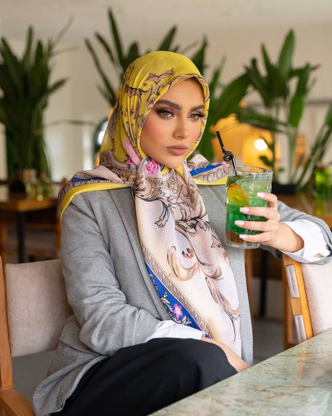 روسری ابریشم رته،قواره ۱۴۰،سبک و خنک، ارسال رایگان