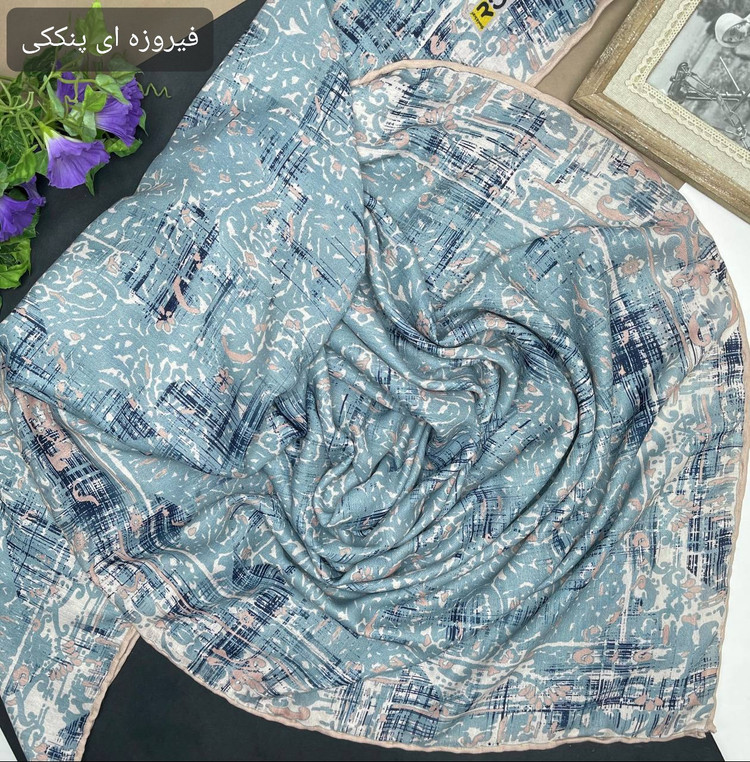 روسری نخ شانتون دوردستدوز قواره ۱۳۰ | رنگبندی متنوع