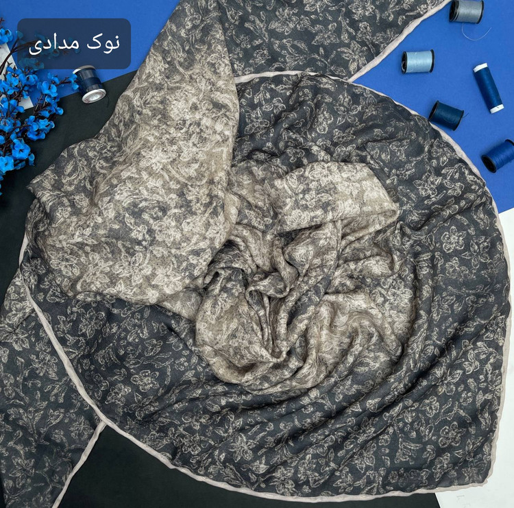 روسری نخ شانتون دوردستدوز قواره ۱۳۰ | رنگبندی متنوع